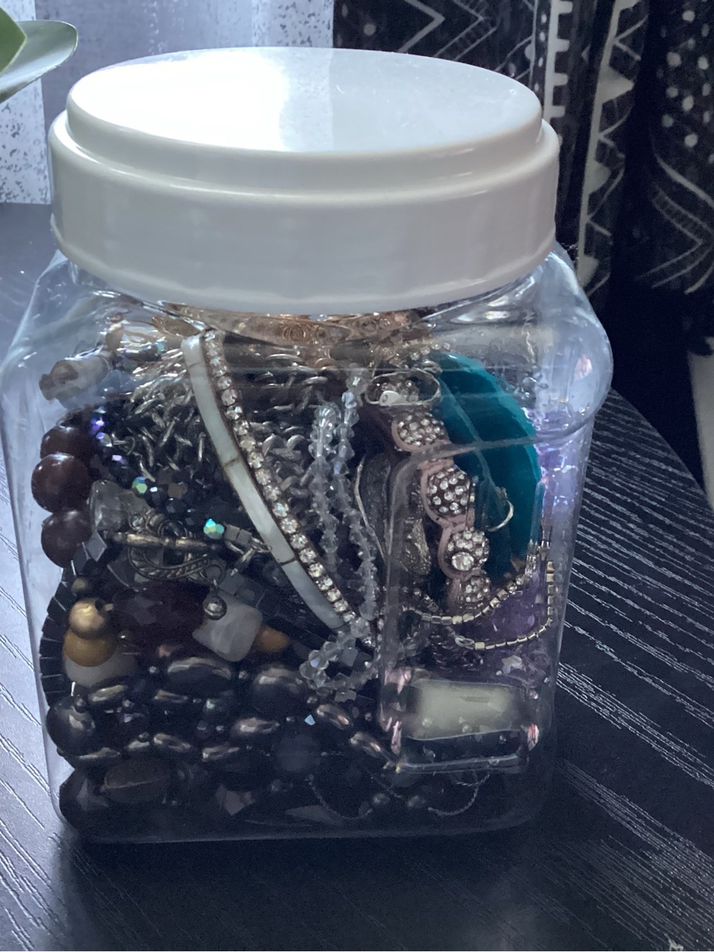 Jar of Costume Jewelry